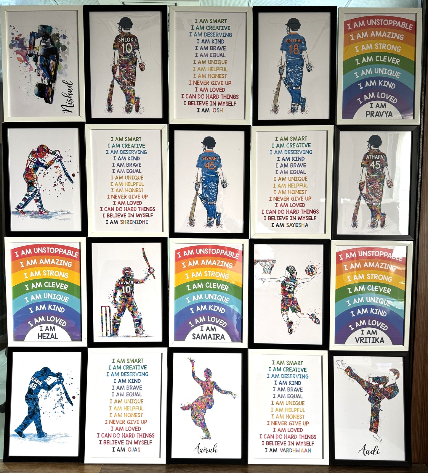 Birthday Return Gifts Customised Wall Art Sets (Framed)