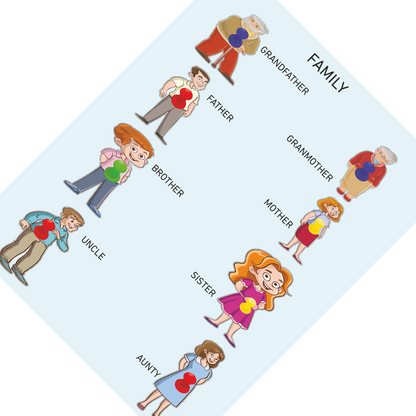 My Family Peg Puzzle - ICraft asia