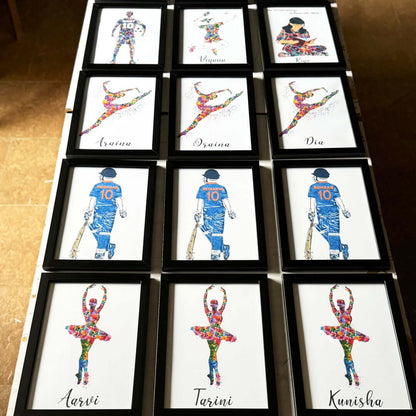 Birthday Return Gifts Customised Wall Art Sets (Framed)