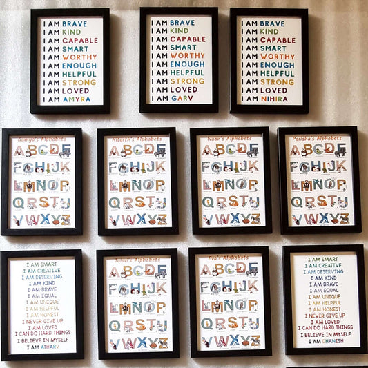 Birthday Return Gifts Customised Wall Art Sets (Framed)