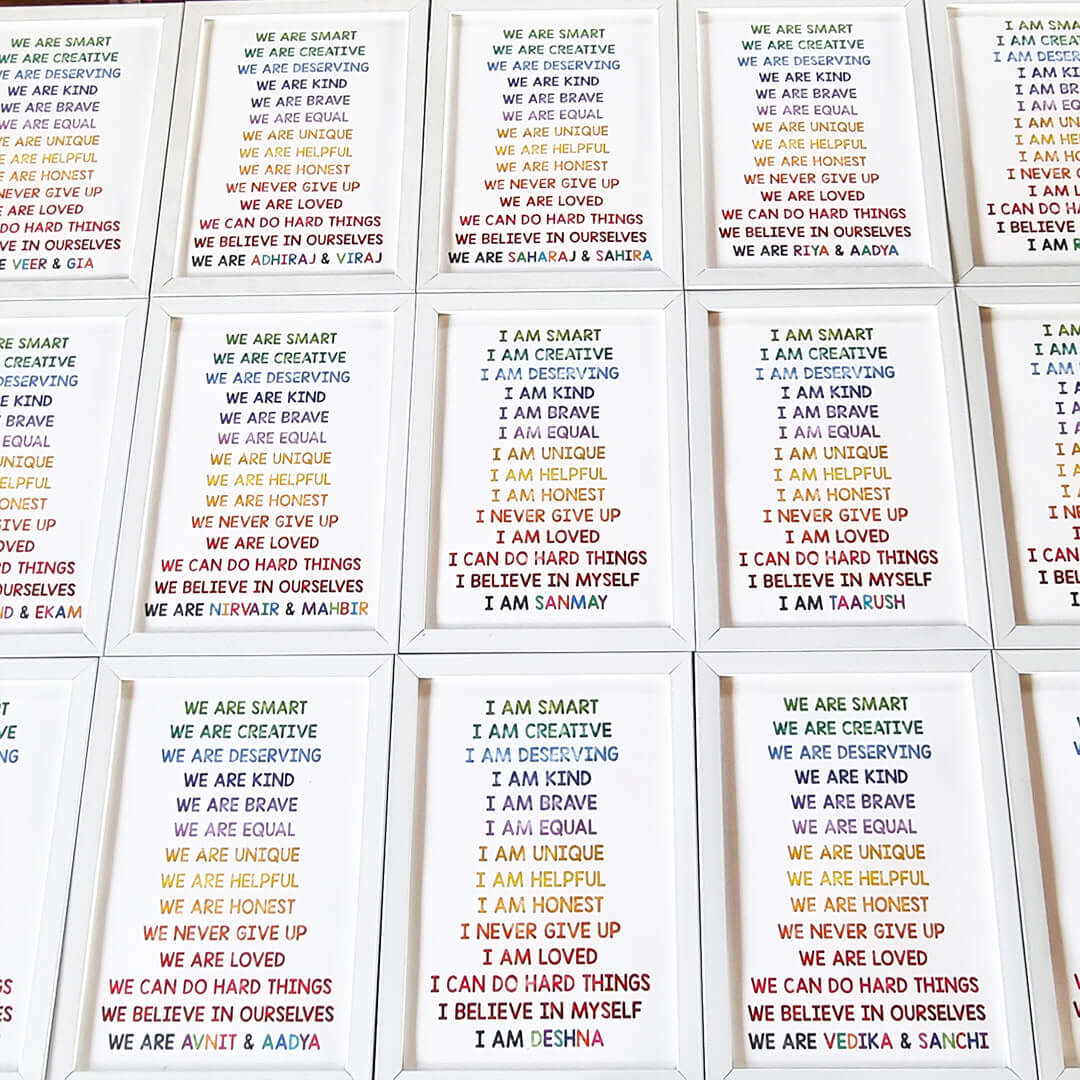 Birthday Return Gifts Customised Wall Art Sets (Framed)