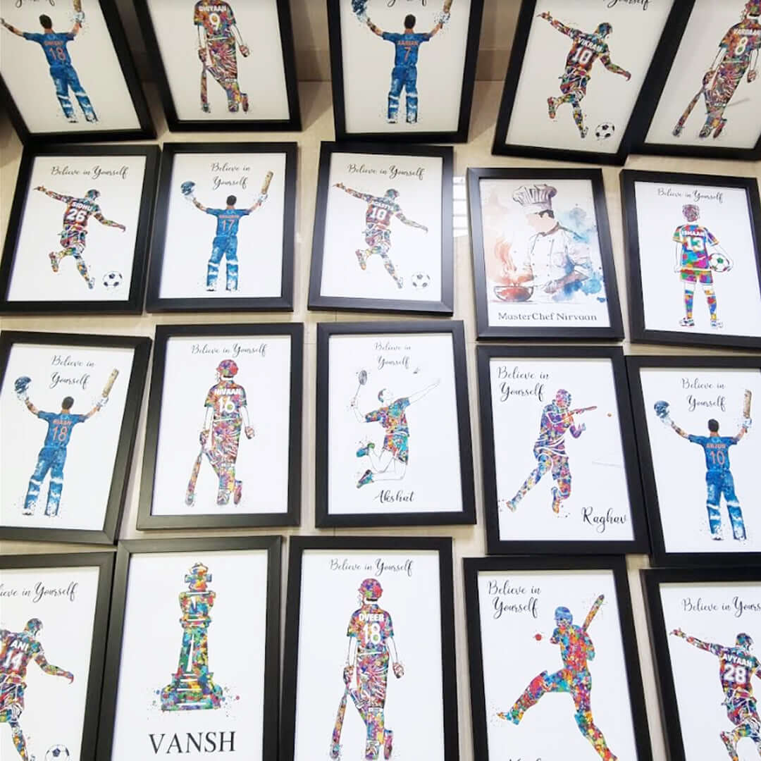 Birthday Return Gifts Customised Wall Art Sets (Framed)