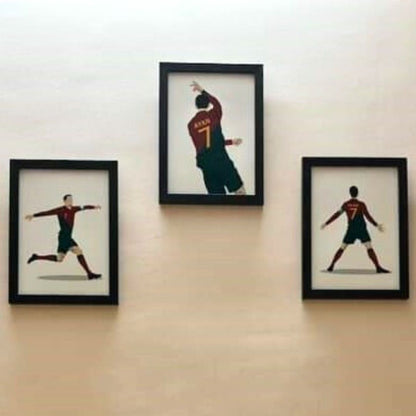 Cristiano Ronaldo Personalized Wall Art (Framed Set of 3)