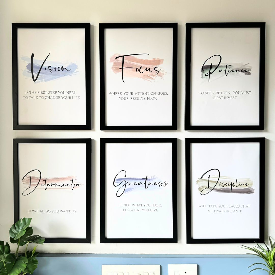 Daily Positive Reminders Wall Art (Framed)