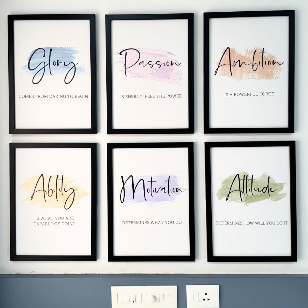 Daily Positive Vibes Wall Art (Framed)