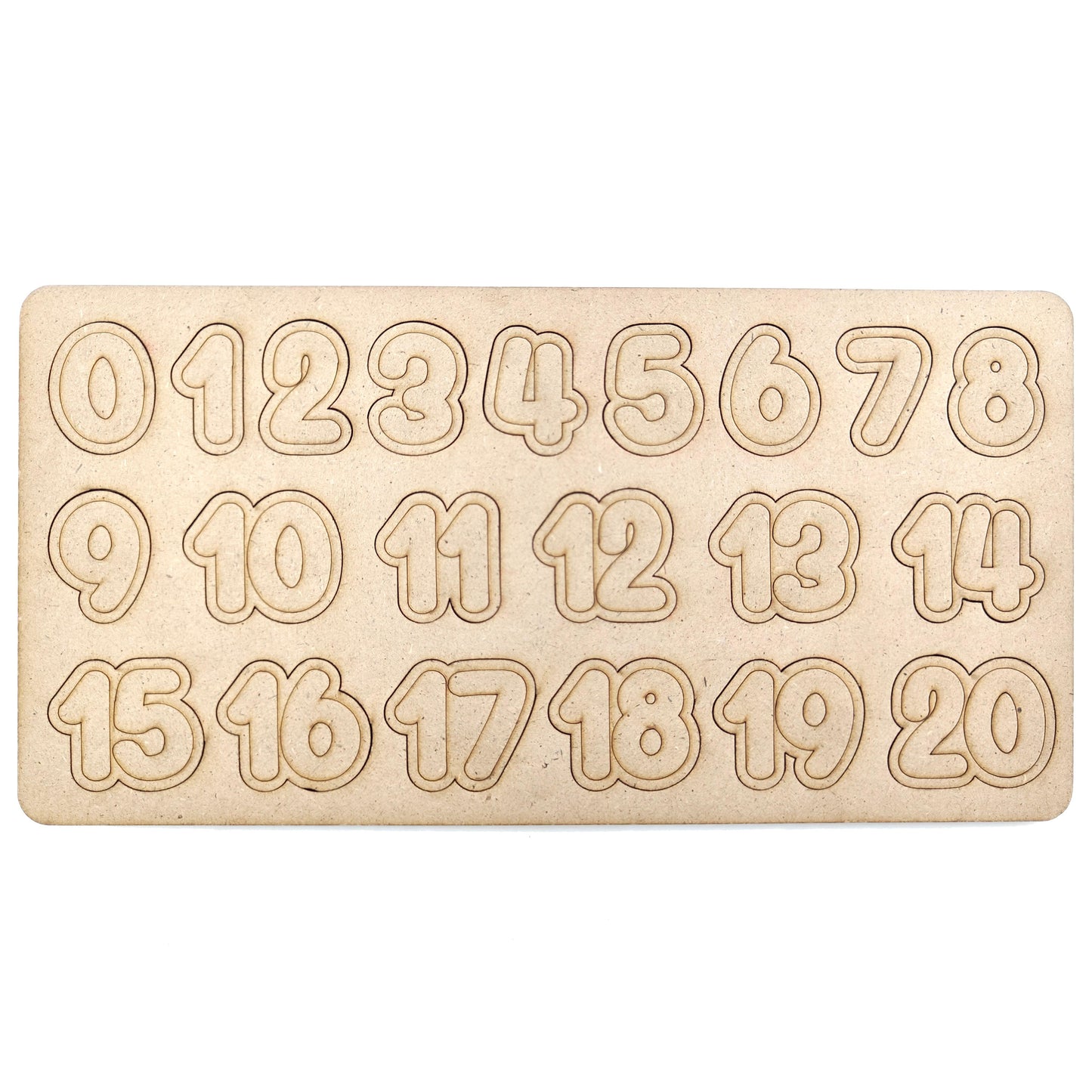 Wooden Learning Educational Number Puzzle Board - ICraft asia