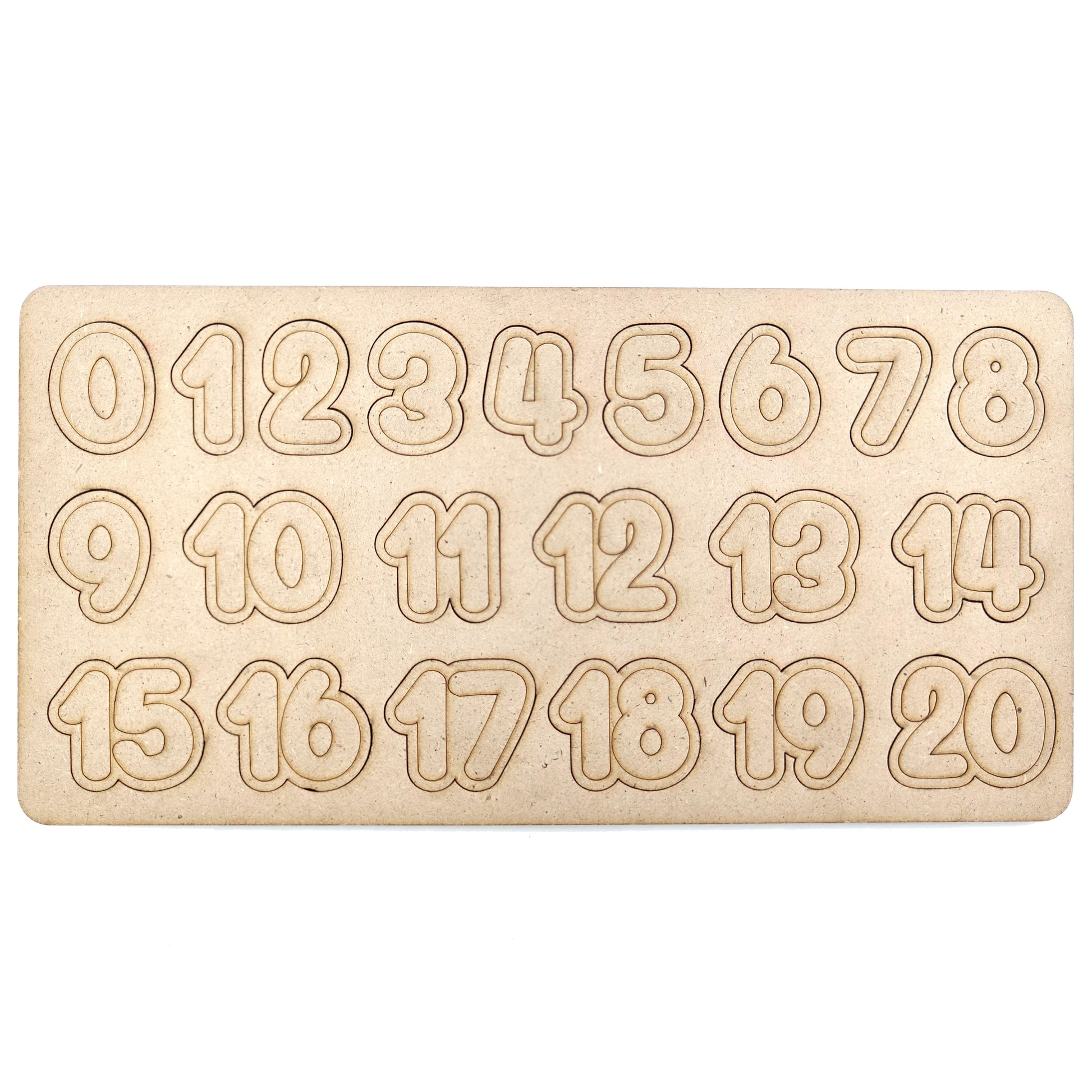 Wooden Learning Educational Number Puzzle Board - ICraft asia
