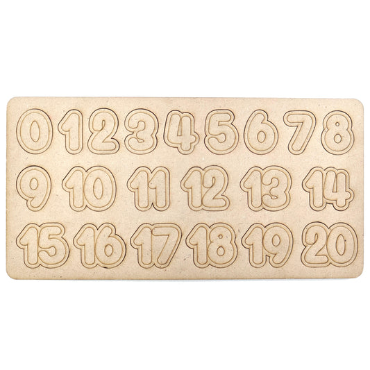 Wooden Learning Educational Number Puzzle Board - ICraft asia