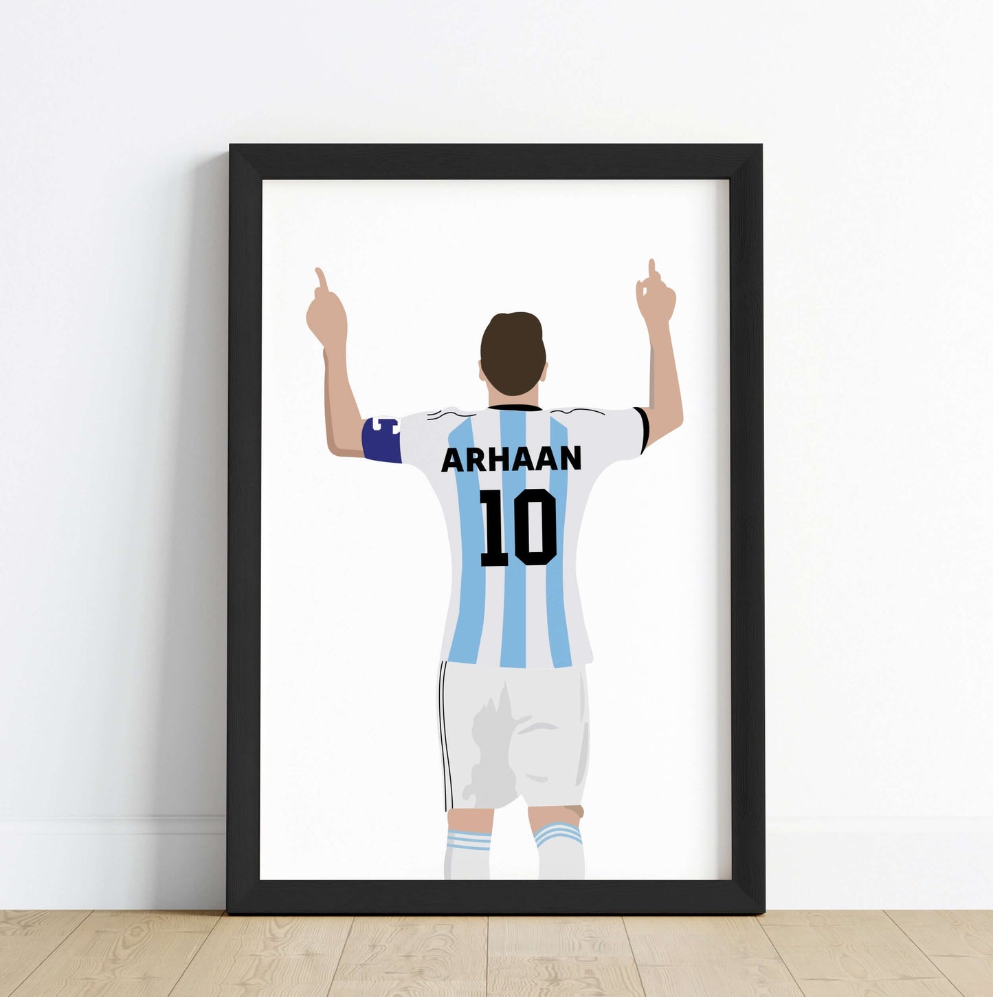 Lionel Messi Personalized Wall Art (Framed Set of 3)