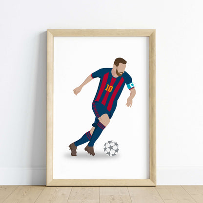 Lionel Messi Personalized Wall Art (Framed Set of 3)