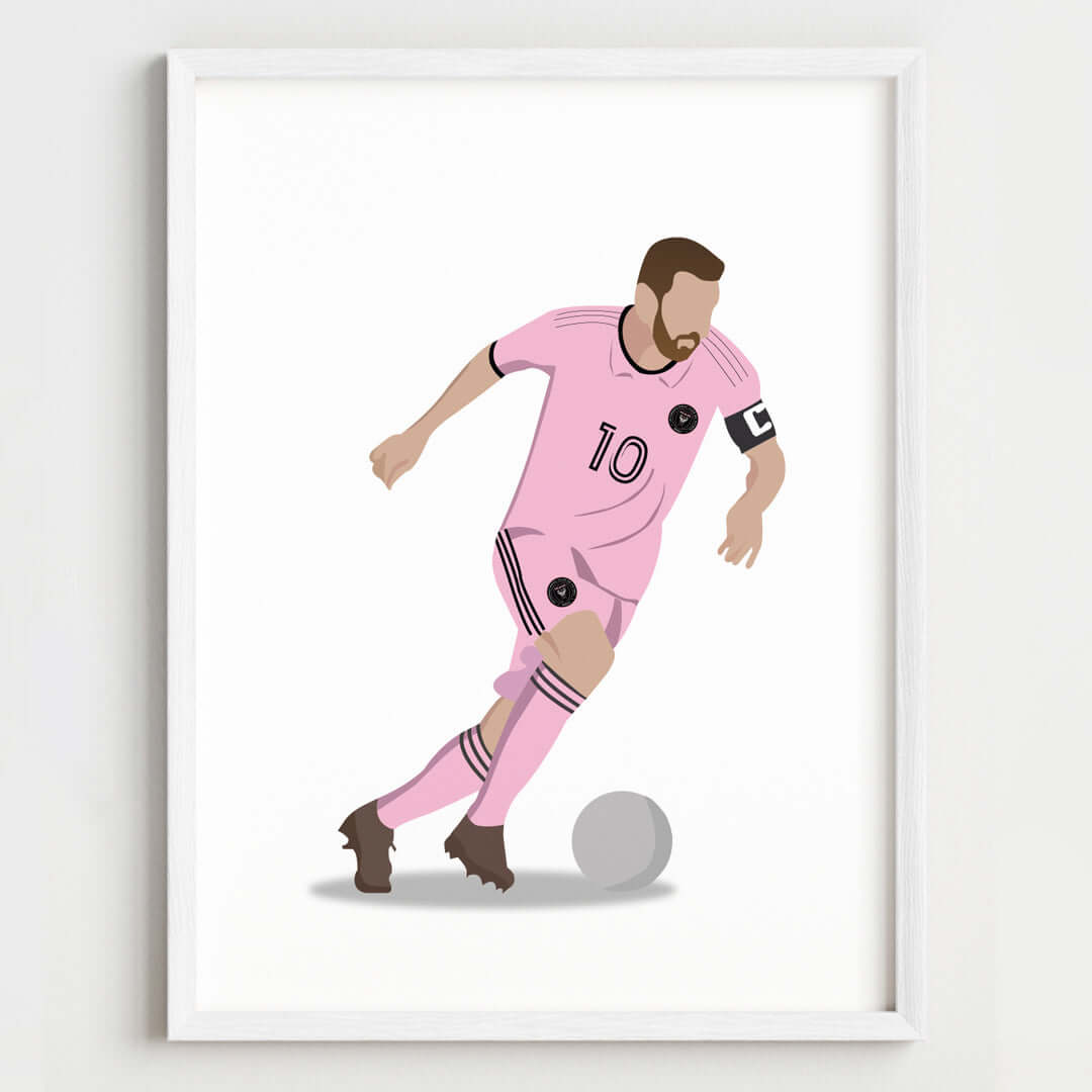 Lionel Messi Personalized Wall Art (Framed Set of 3)