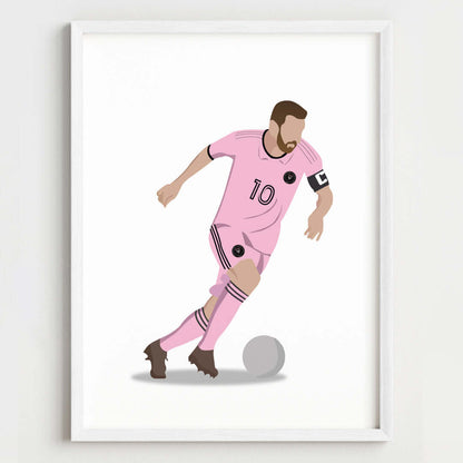 Lionel Messi Personalized Wall Art (Framed Set of 3)