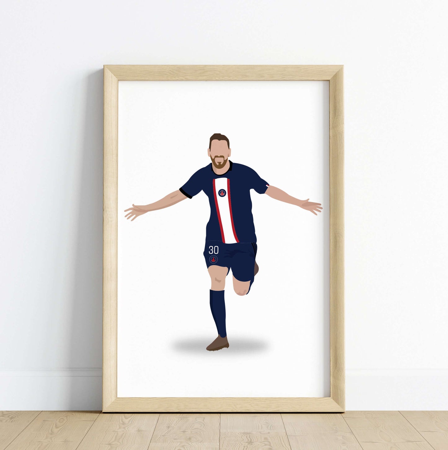 Lionel Messi Personalized Wall Art (Framed Set of 3)