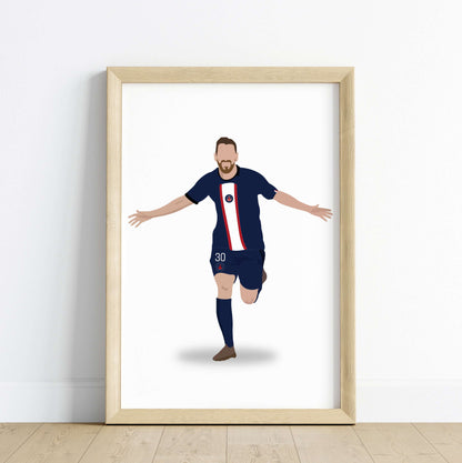 Lionel Messi Personalized Wall Art (Framed Set of 3)