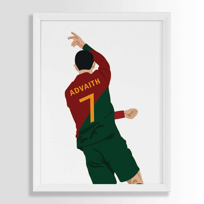 Cristiano Ronaldo Personalized Wall Art (Framed Set of 3)
