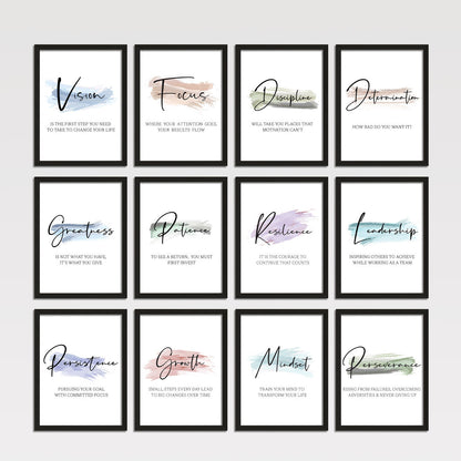 Daily Positive Reminders Wall Art (Framed)