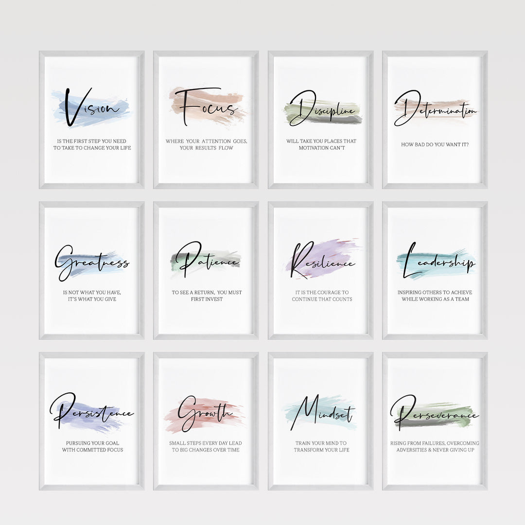 Daily Positive Reminders Wall Art (Framed)