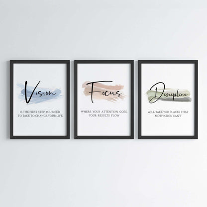 Daily Positive Reminders Wall Art (Framed)