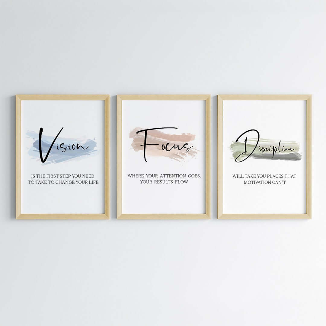 Daily Positive Reminders Wall Art (Framed)