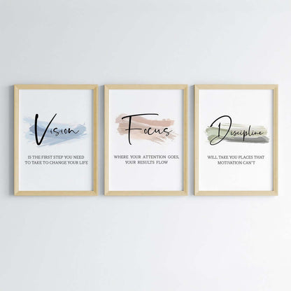 Daily Positive Reminders Wall Art (Framed)