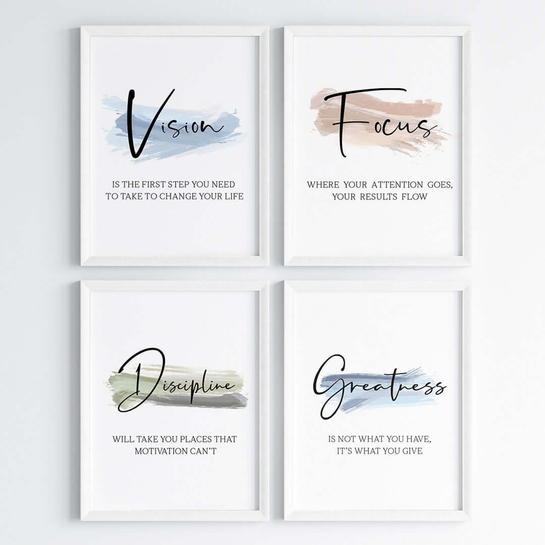 Daily Positive Reminders Wall Art (Framed)