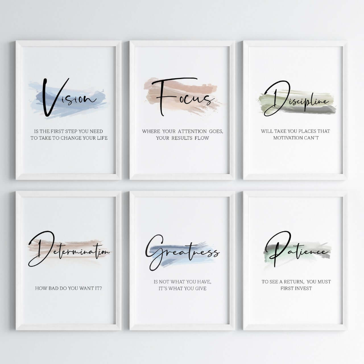 Daily Positive Reminders Wall Art (Framed)