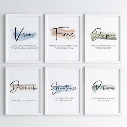 Daily Positive Reminders Wall Art (Framed)