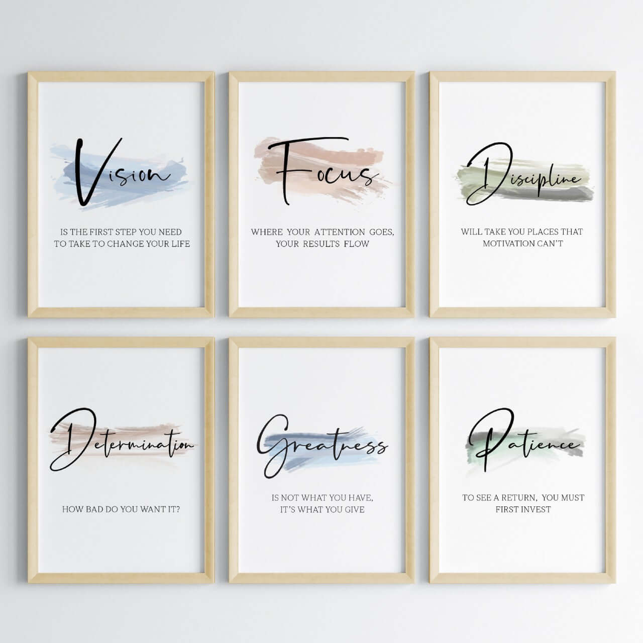 Daily Positive Reminders Wall Art (Framed)