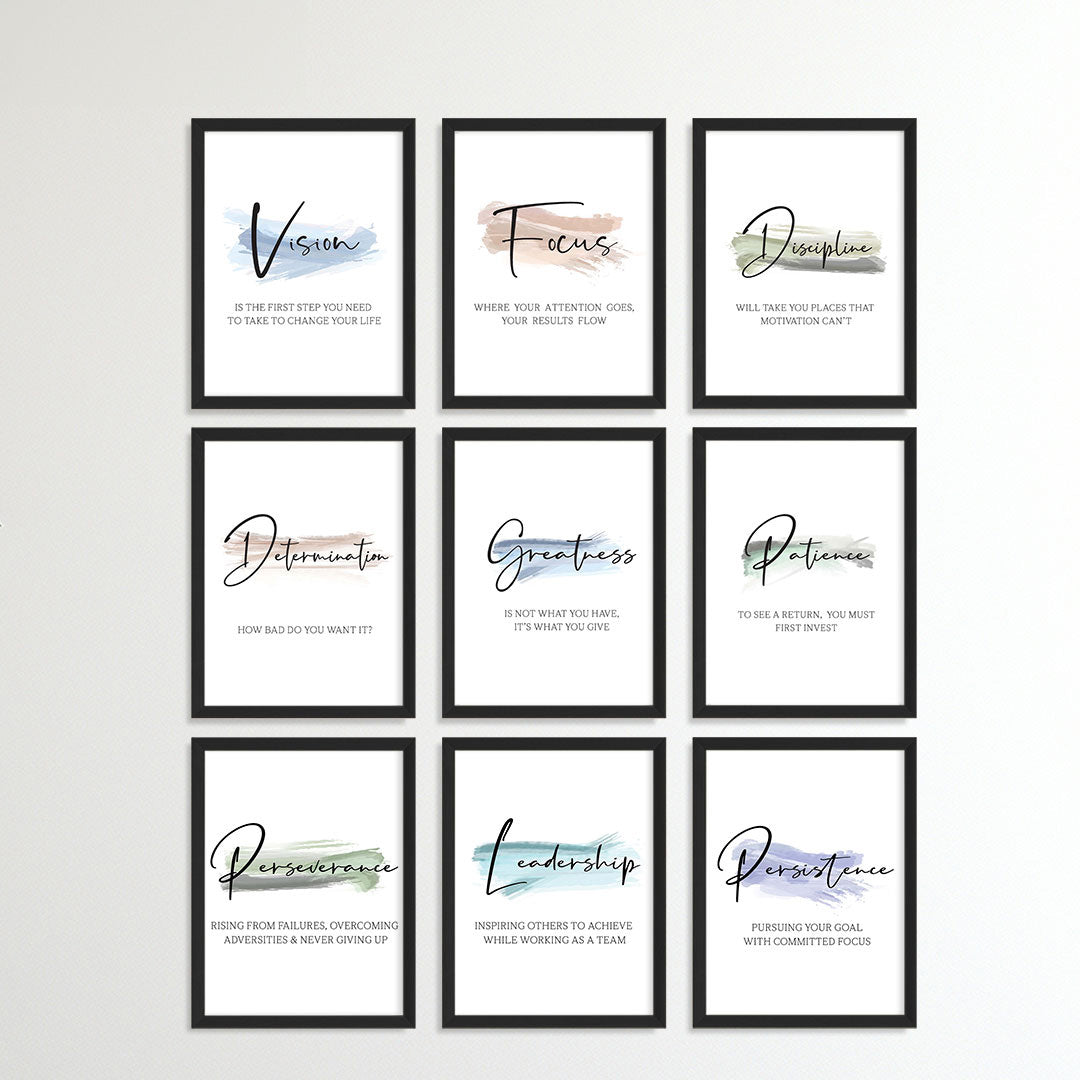 Daily Positive Reminders Wall Art (Framed)