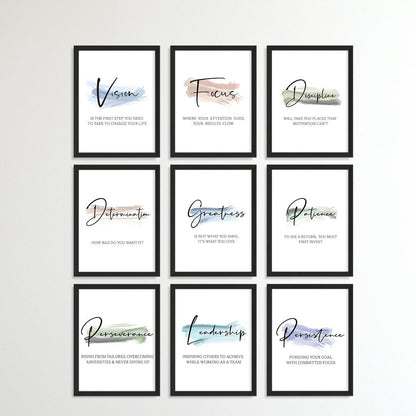 Daily Positive Reminders Wall Art (Framed)