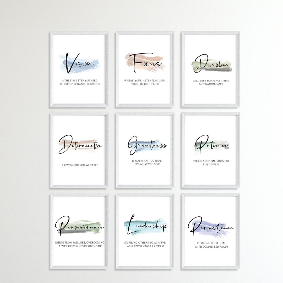 Daily Positive Reminders Wall Art (Framed)