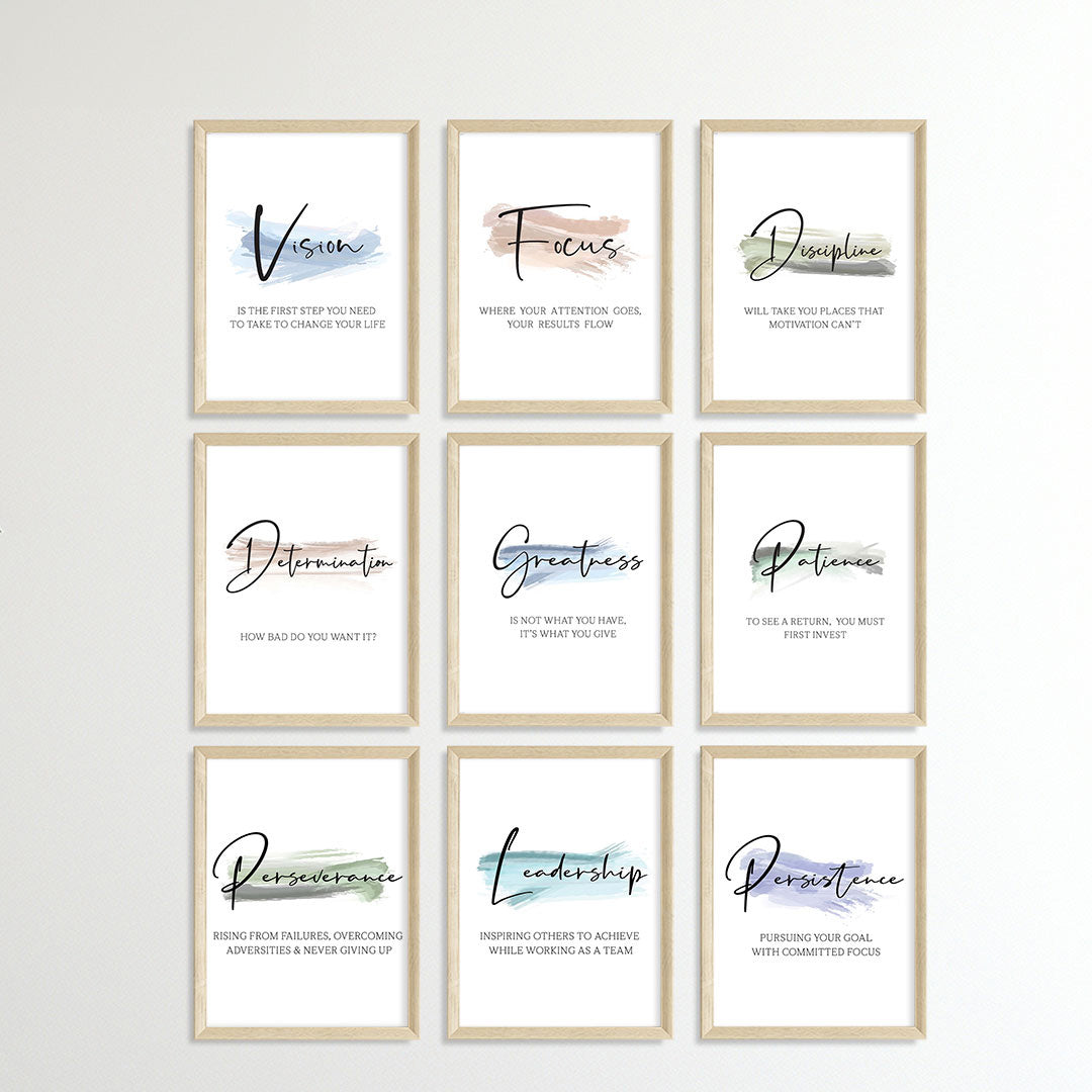 Daily Positive Reminders Wall Art (Framed)