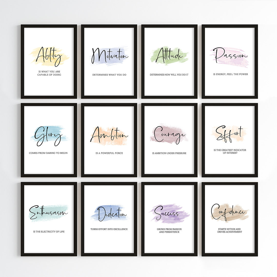 Daily Positive Vibes Wall Art (Framed)