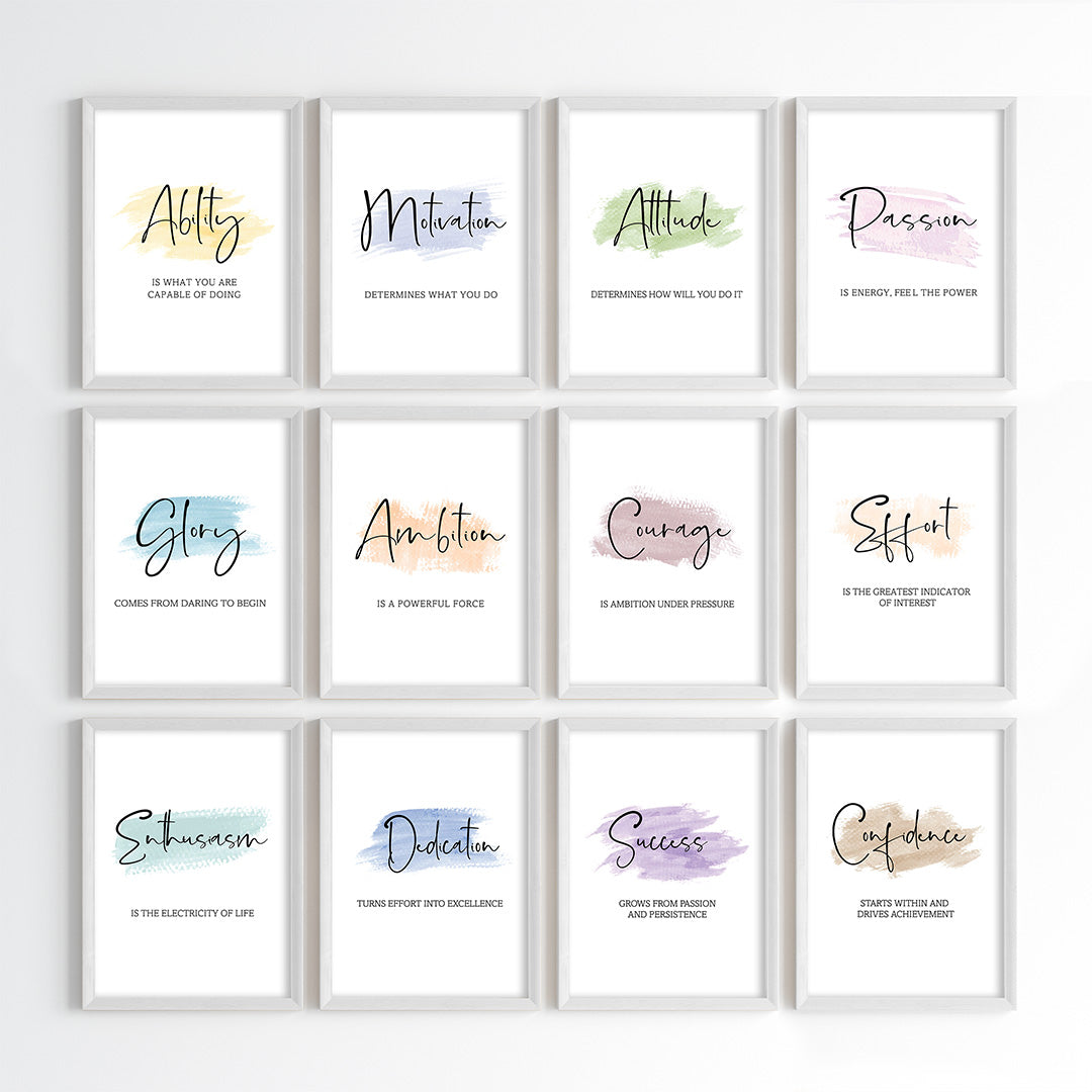 Daily Positive Vibes Wall Art (Framed)