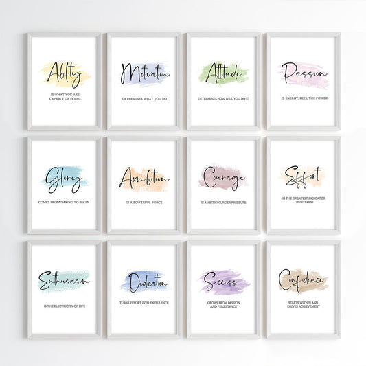 Daily Positive Vibes Wall Art (Framed)