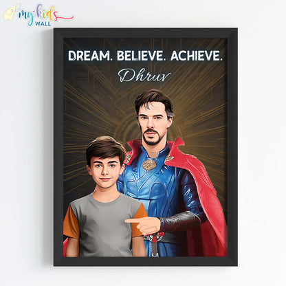 Doctor Strange & Me Personalized Portrait (Framed)