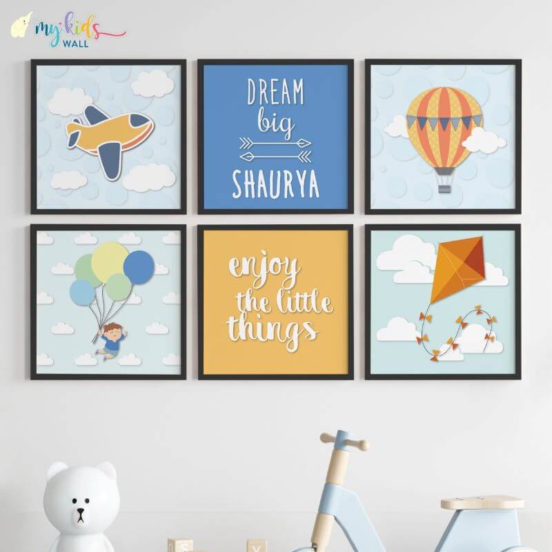 Dream Big, Enjoy Little Things Wall Art (Framed Set of 6)