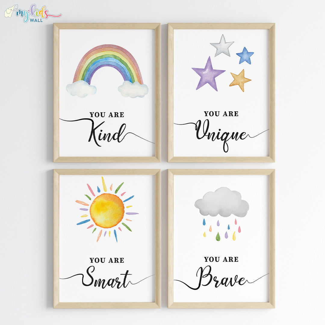 Inspiring Skies Motivational Wall Art (Framed)