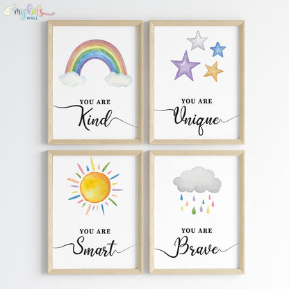 Inspiring Skies Motivational Wall Art (Framed)