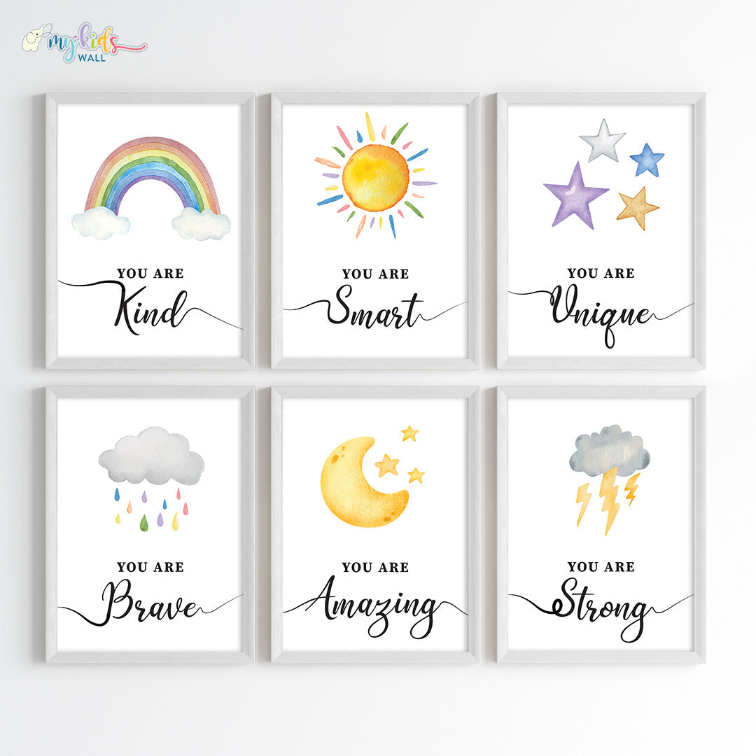 Inspiring Skies Motivational Wall Art (Framed)