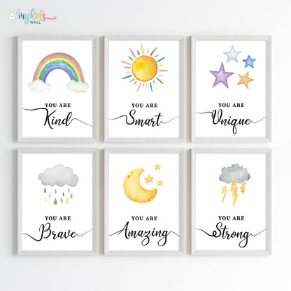 Inspiring Skies Motivational Wall Art (Framed)