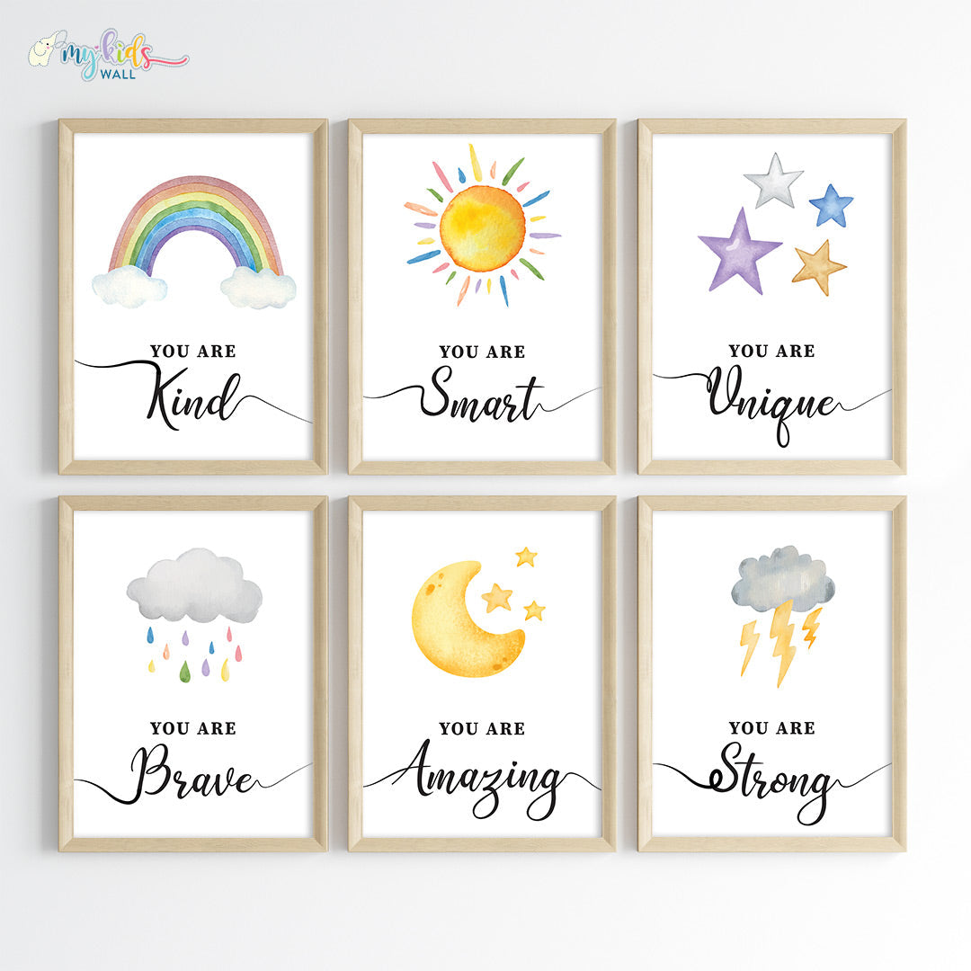 Inspiring Skies Motivational Wall Art (Framed)