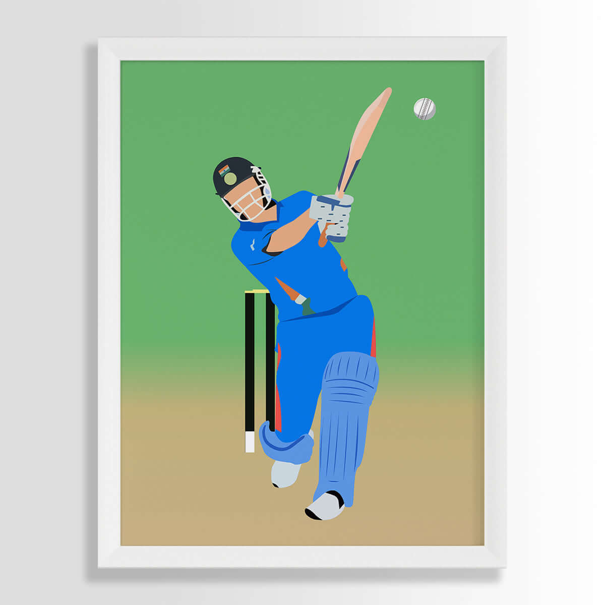 M. S. Dhoni Personalized Wall Art (Framed Set of 3)