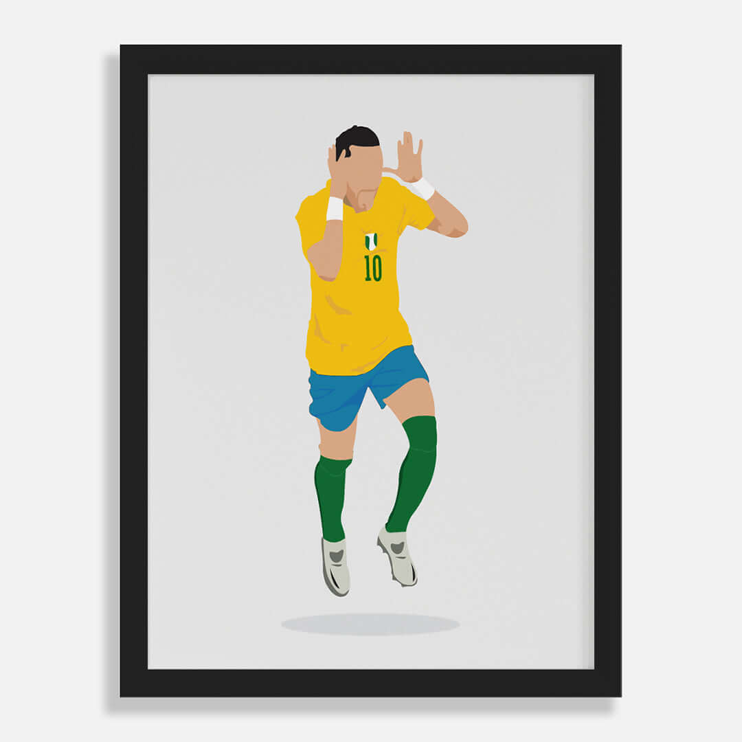 Neymar Jr Personalized Wall Art (Framed Set of 3)