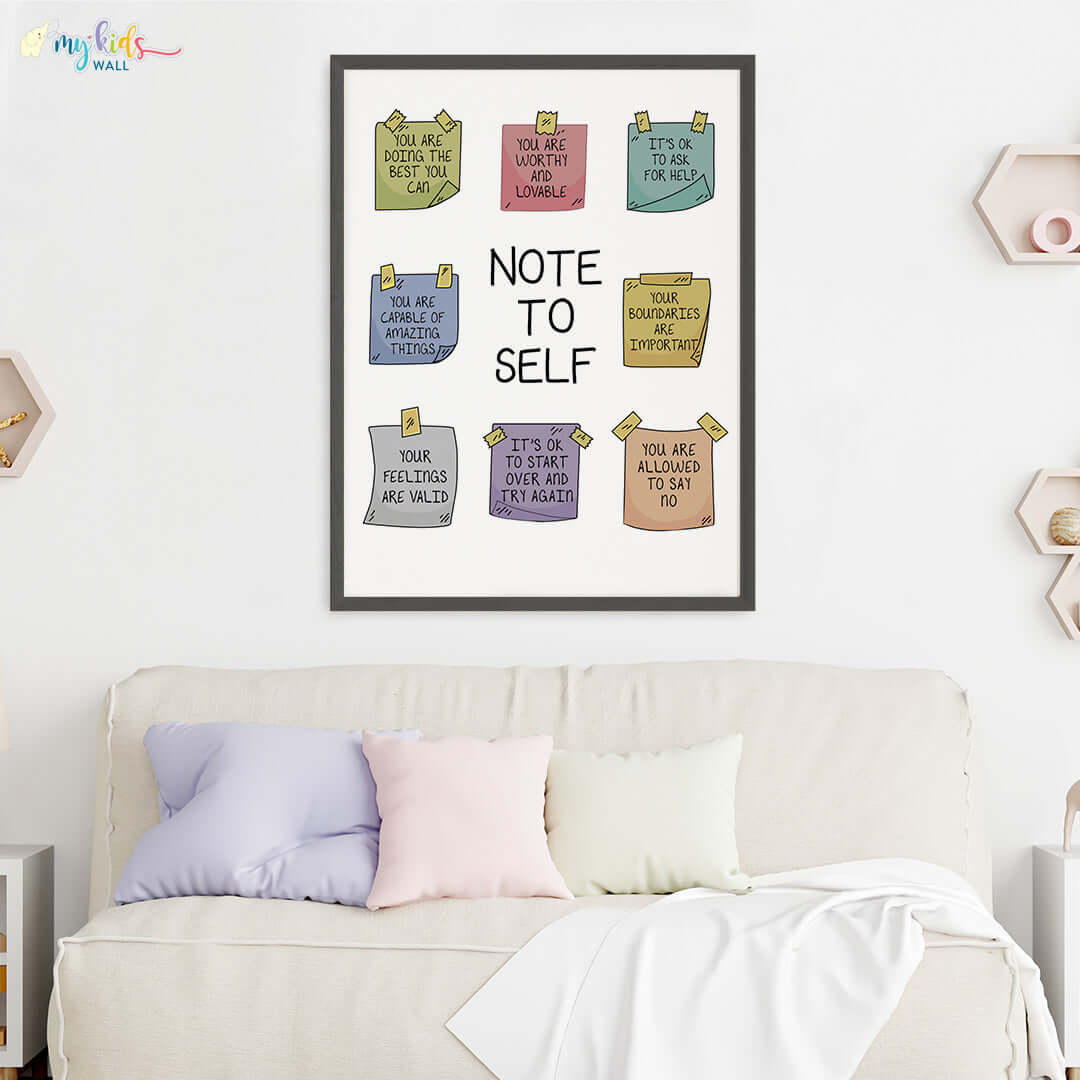 Notes to Self Wall Art (Big Frame)