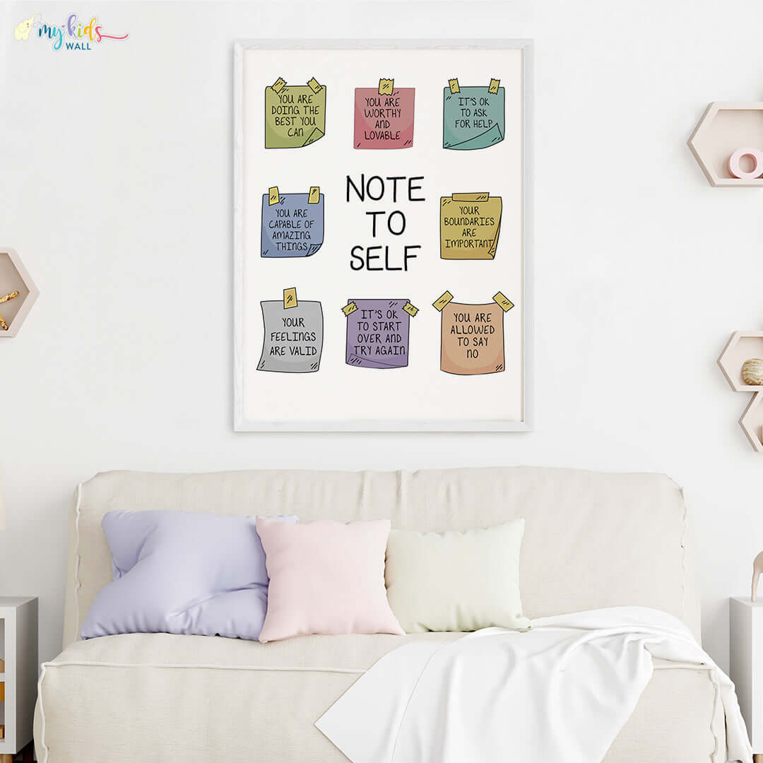 Notes to Self Wall Art (Big Frame)