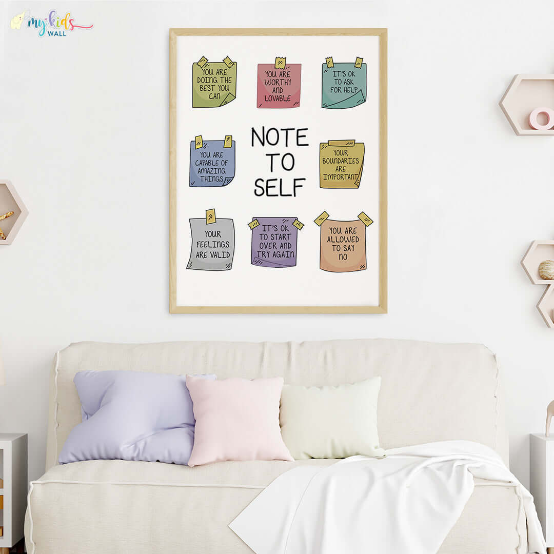 Notes to Self Wall Art (Big Frame)