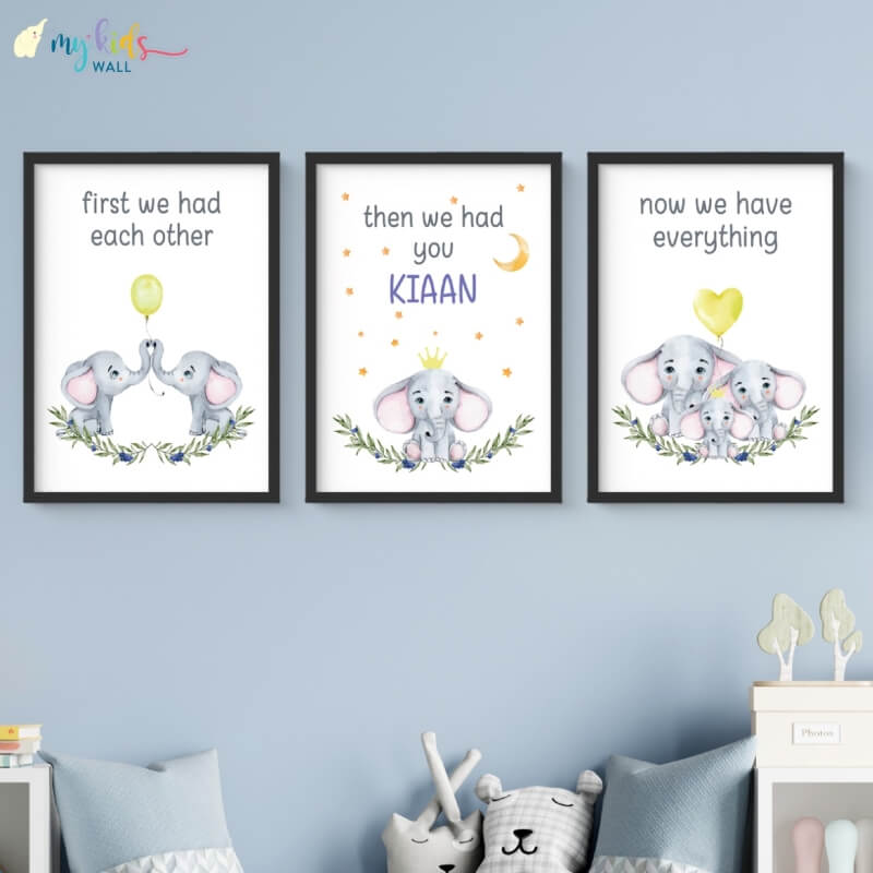 Now We Have Everything Personalised Wall Art (Framed Set of 3)