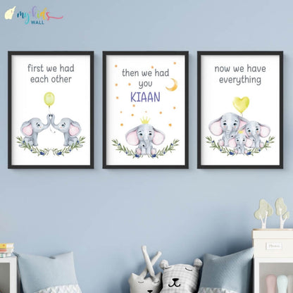 Now We Have Everything Personalised Wall Art (Framed Set of 3)