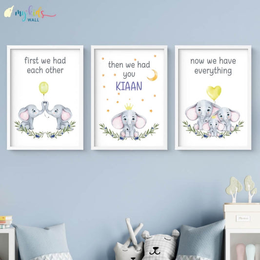 Now We Have Everything Personalised Wall Art (Framed Set of 3)